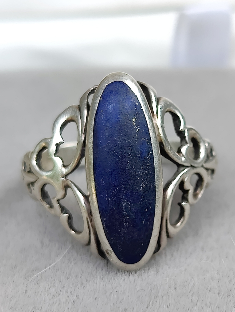 Vintage Sterling Kabana Lapis Lazuli Ring - Picture 3 of 7